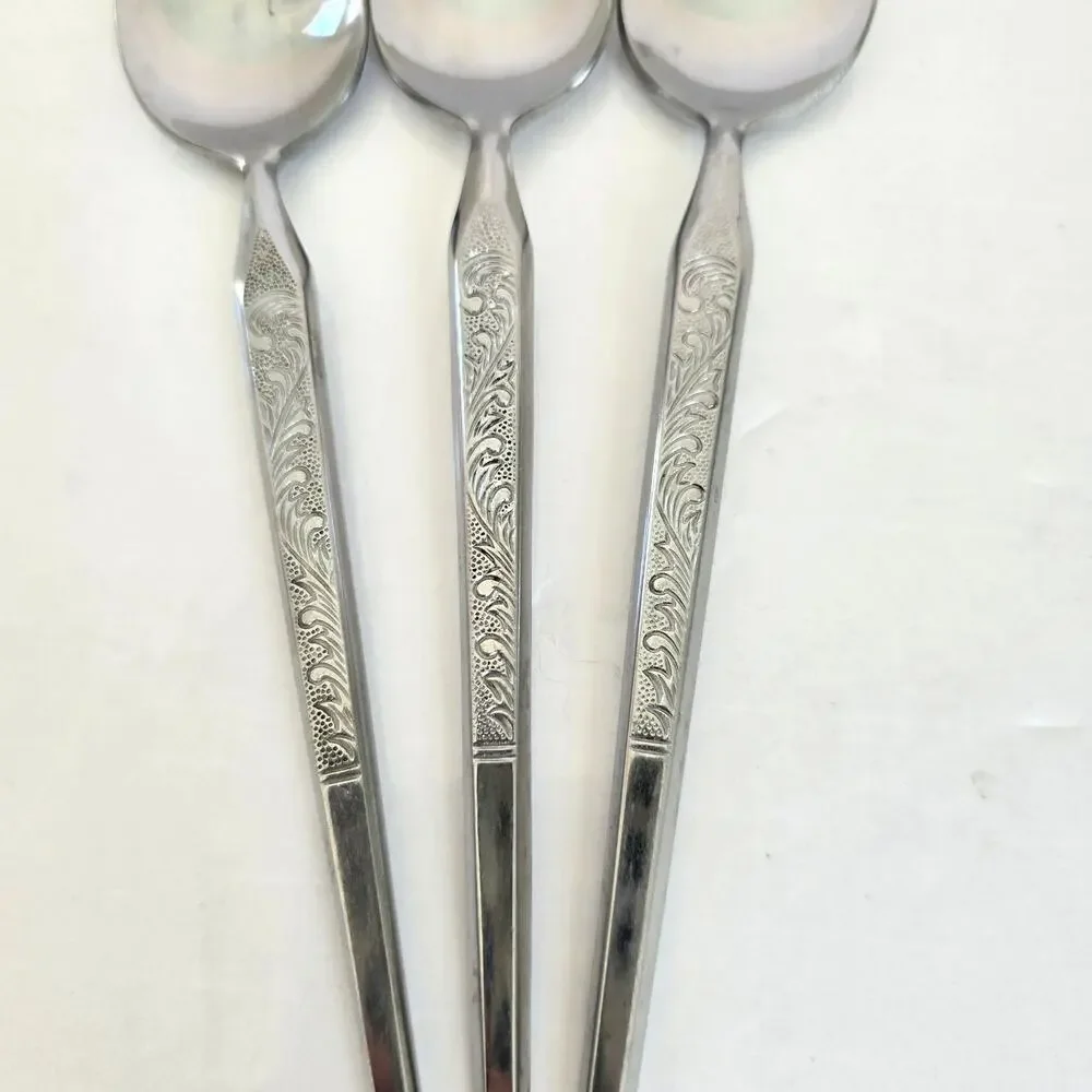 Stanley Roberts Winthrop Soup Spoons Set of 3 WM Dalton Japan Stainless Steel